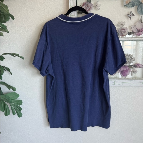 U.S. Polo Assn. Navy Polo with White Collar Piping - Picture 4 of 4